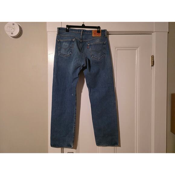 Levis Mens 501 XX Original Fit Button Fly Straight Leg Jeans Size 36 x 34 Y2K - Picture 2 of 12